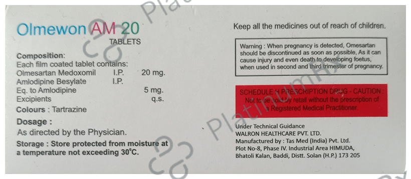 Olmewon AM 20 Tablet