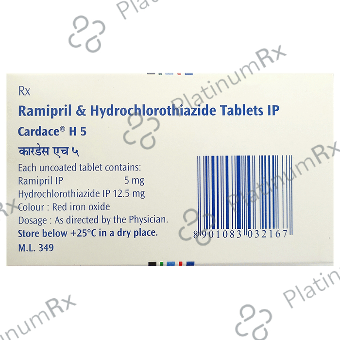 Cardace H 12.5/5mg Tablet 15s
