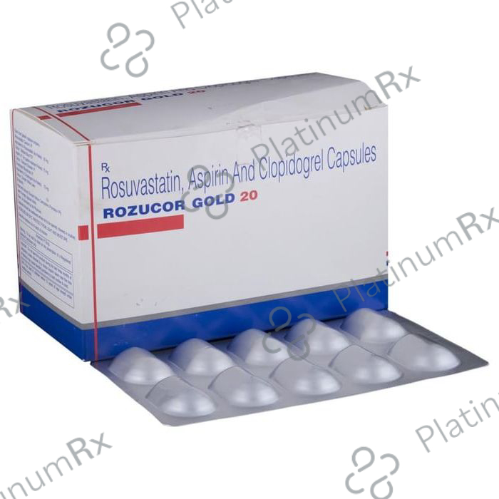 Rozucor Gold 20/75/75mg Capsule 10s