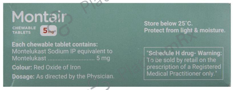 Montair 5mg Chewable Tablet Strawberry 15s