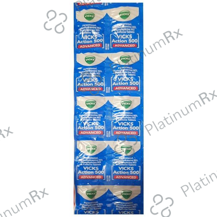 Vicks Action 500 Advanced Tablet 10s