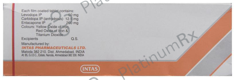 Entacom Plus 50 12.5/200/50mg Tablet 10s