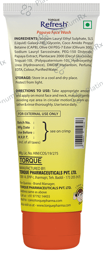 Refresh Papaya Face Wash (50ml Each) 6 Tubes