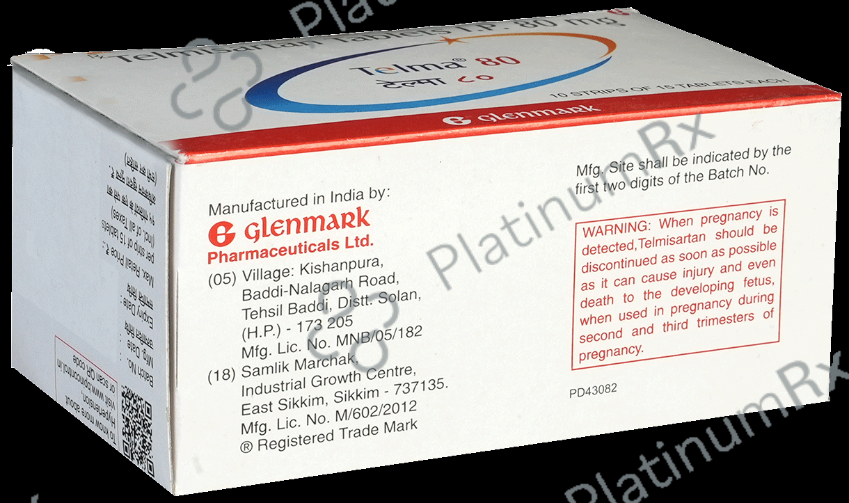 Telma 80mg Tablet 15s