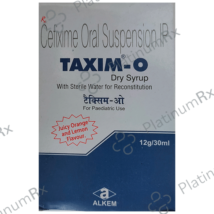 Taxim-O Dry Syrup Juicy Orange and Lemon 30 Oral Suspension