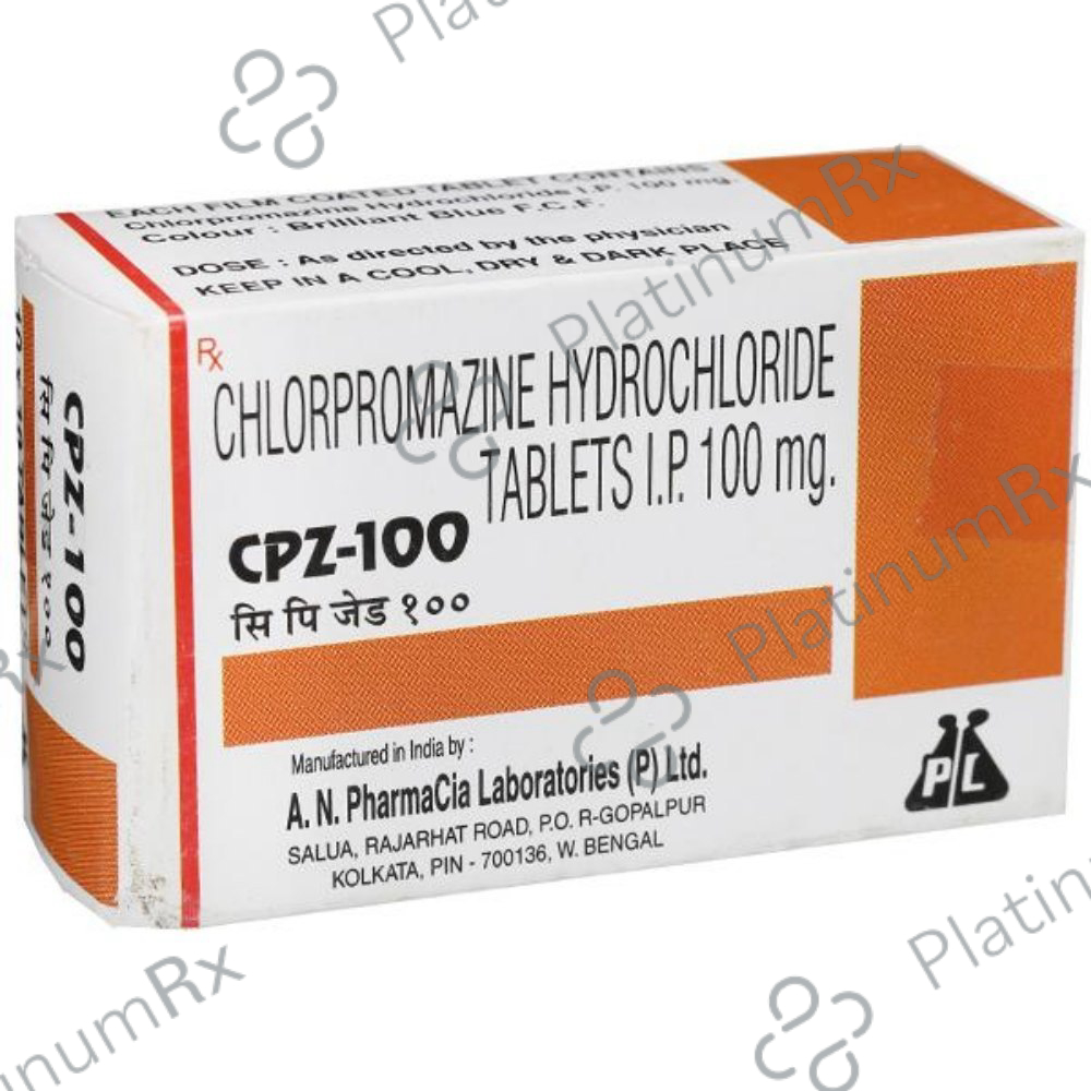 CPZ (Chlorpromazine) 100mg Tablet 10s