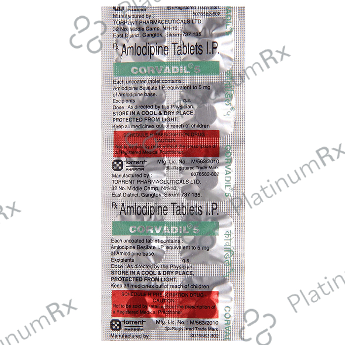 Corvadil 5mg Tablet 10s