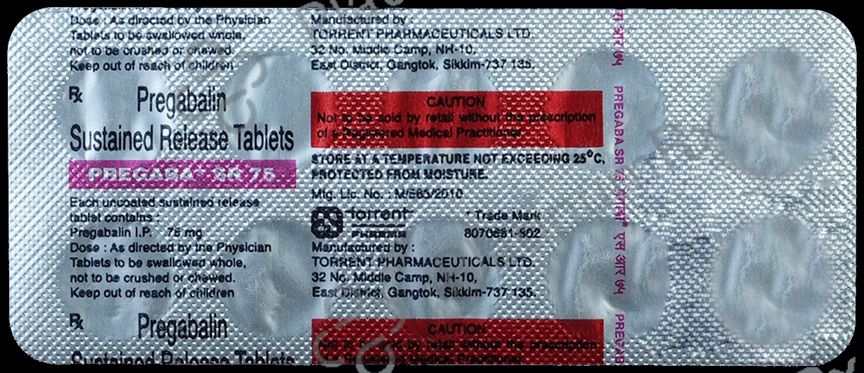 Pregaba SR 75 Tablet