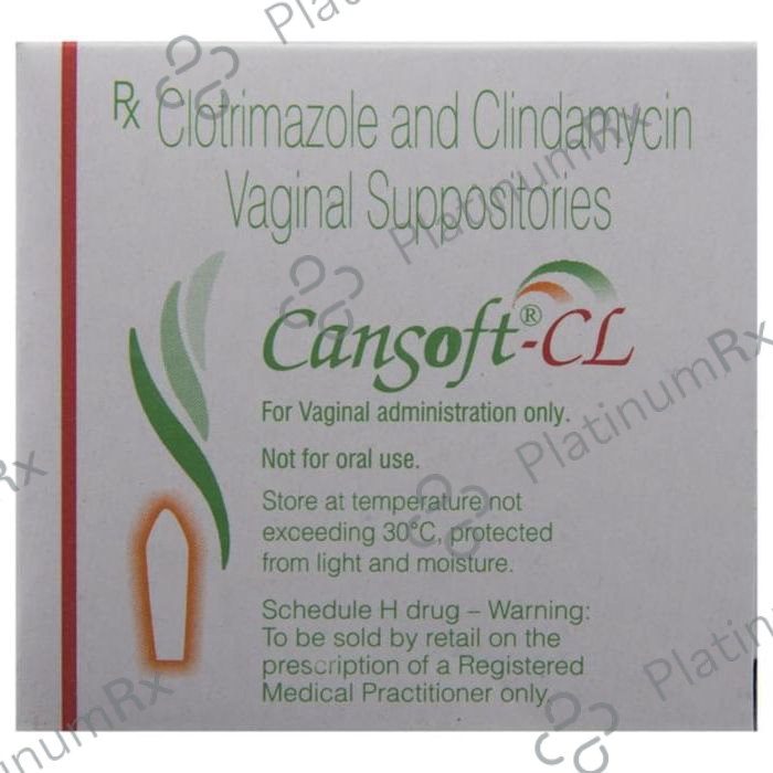 Cansoft CL 100/200mcg Vaginal Suppository 3s