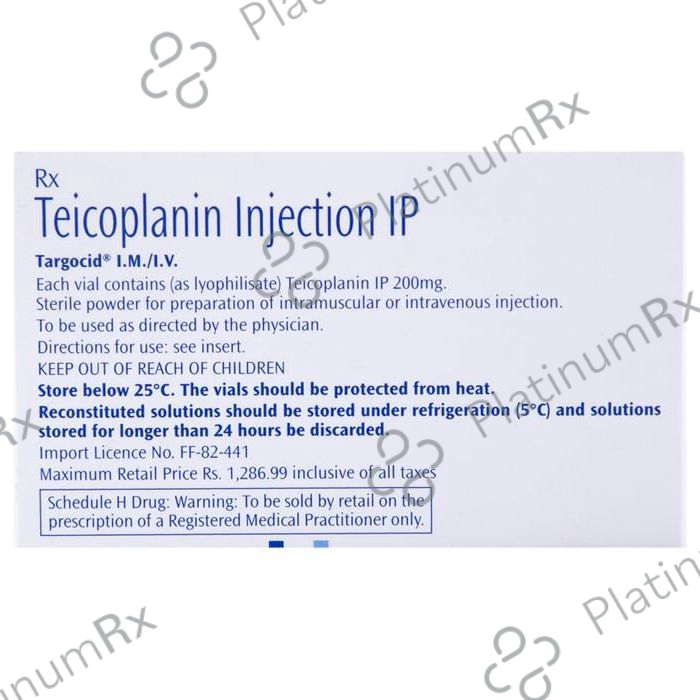 Targocid 200mg Injection 1s