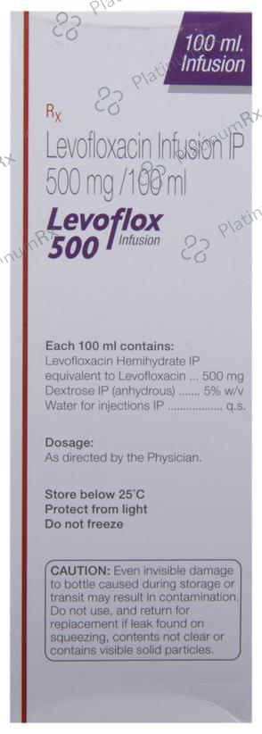 Levoflox 500mg Infusion 100ml