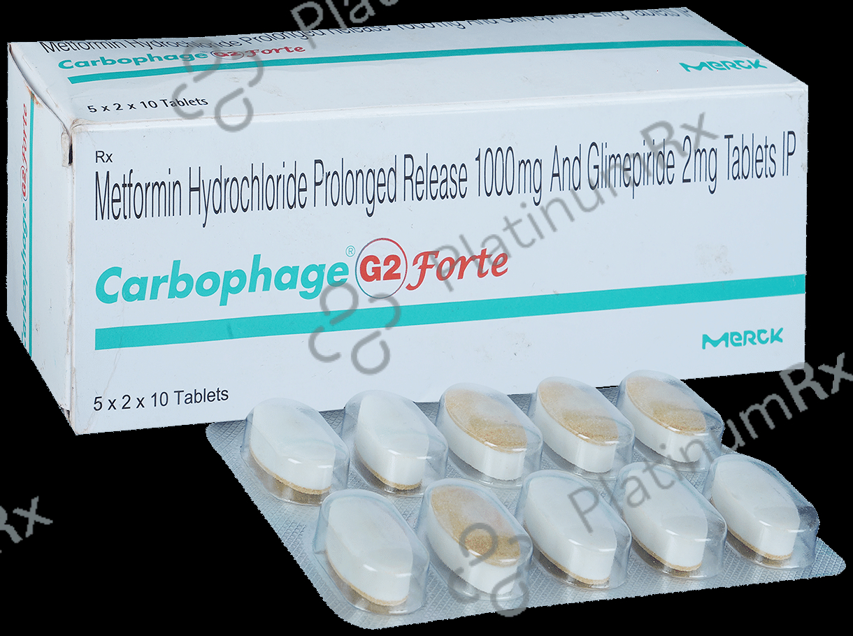 Carbophage G 2/1000mg Forte Tablet PR 10s