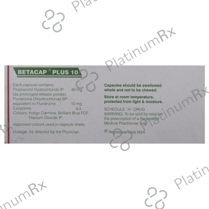 Betacap Plus 10/40mg Capsule SR 10s