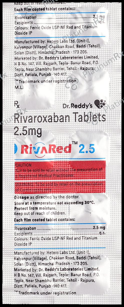 Rivared 2.5mg Tablet