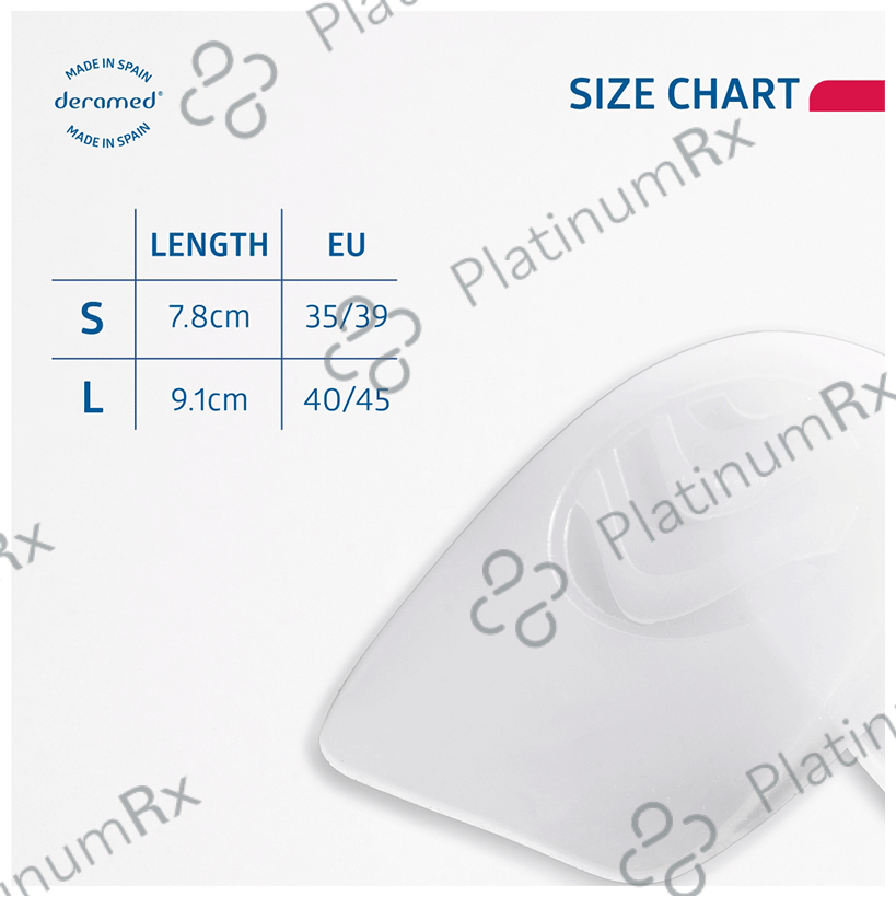 Deramed Gel Heel Pads Small