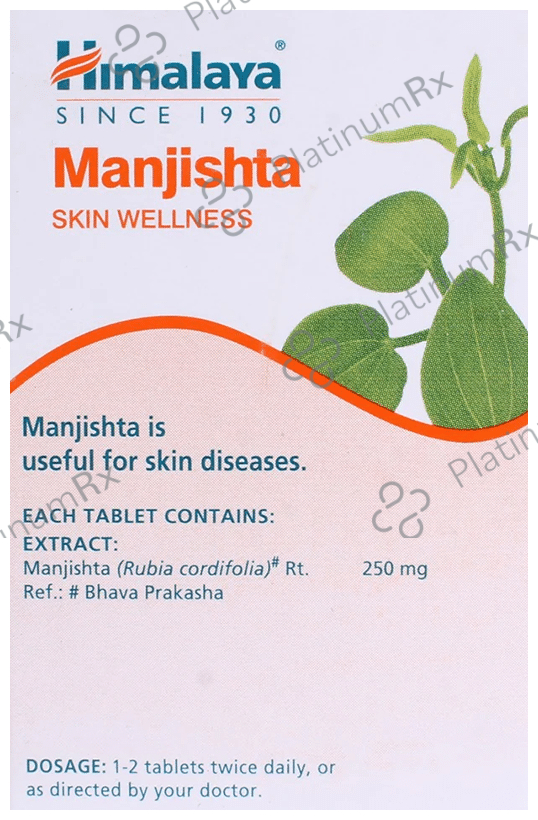 Himalaya Wellness Manjishtha Skin Wellness Tablet (60 Each) 4 bottles