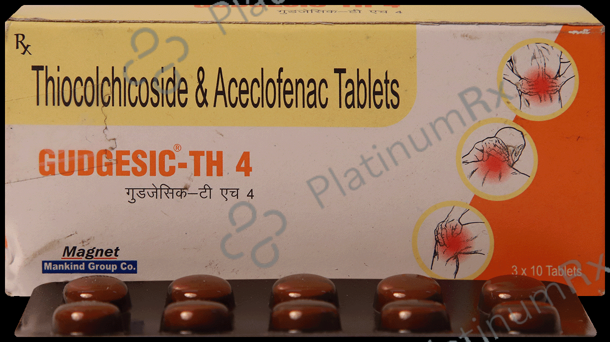 Gudgesic TH 100/4mg Tablet 10s