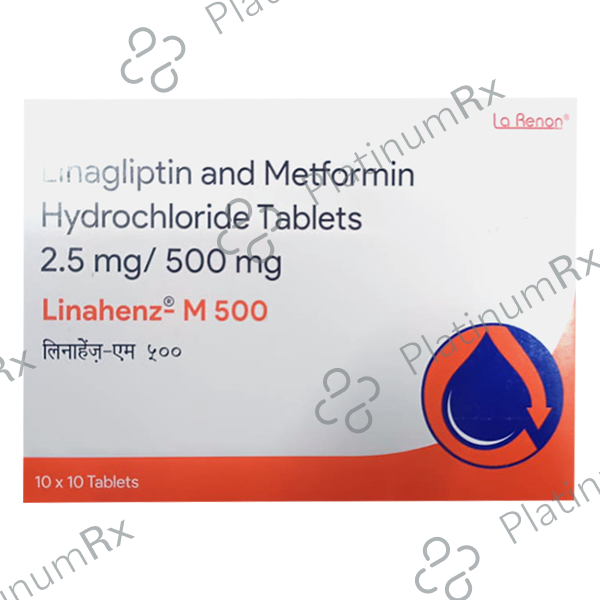 Linahenz M 500mg/5mg Tablet 10s
