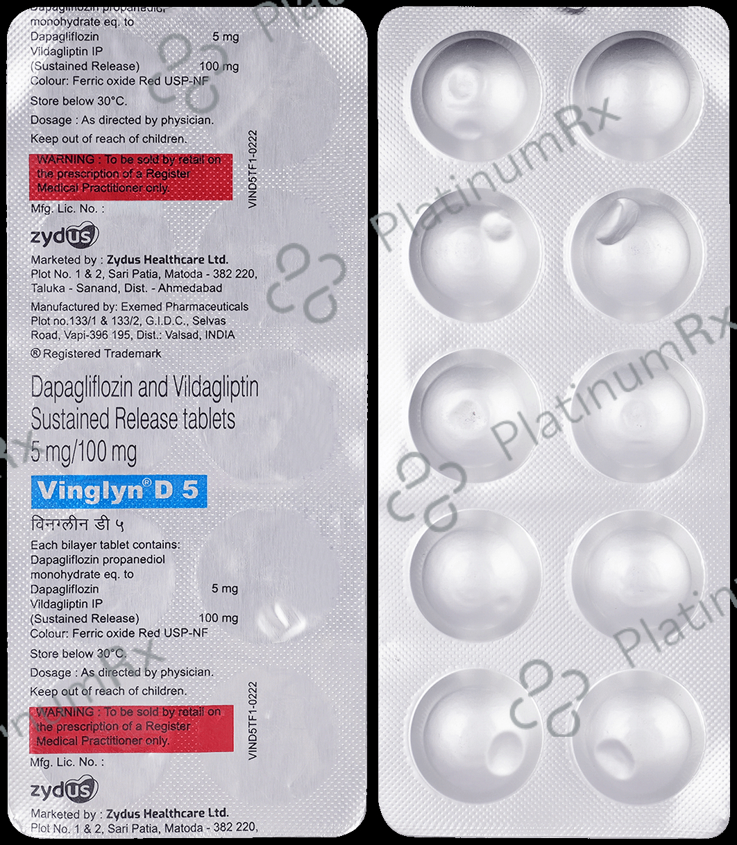 Vinglyn D 5mg/100mg Tablet