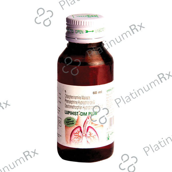 Lupihist Dm Plus 2/10/5mg Syrup 60ml