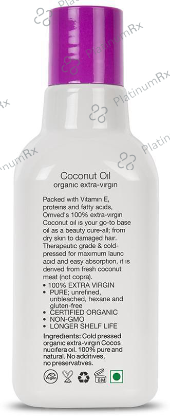 Omved Therapies Organic Extra-Virgin Cold Pressed Coconut Oil