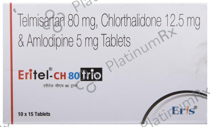 Eritel CH 80 Trio 5/12.5/80mg Tablet 15s