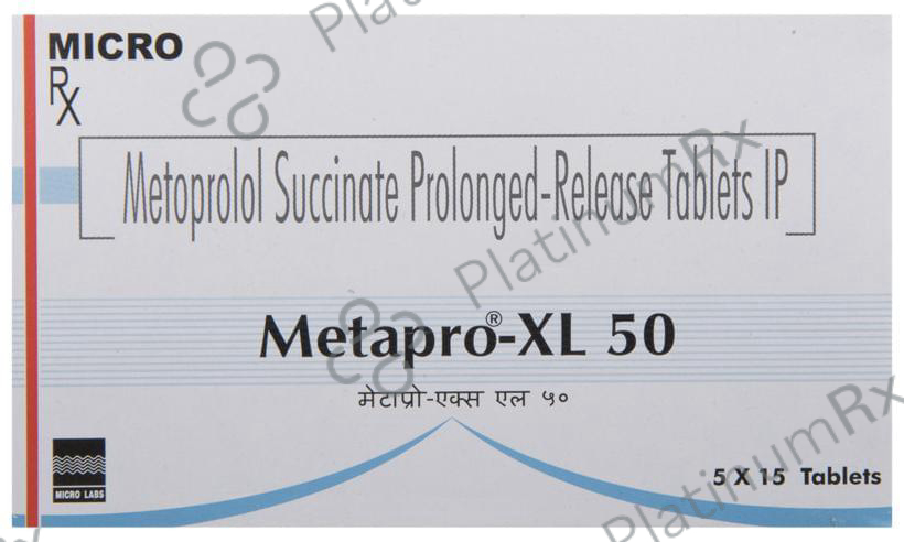 Metapro XL 50mg Tablet 15s