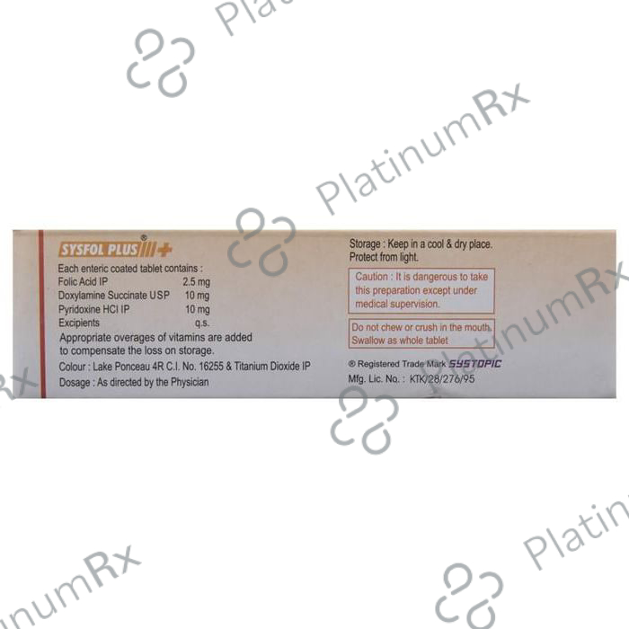 Sysfol Plus 10/2500mcg/10mg Tablet 10s