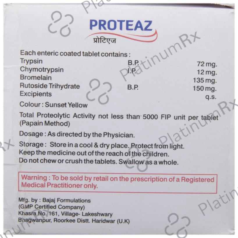 Proteaz Tablet