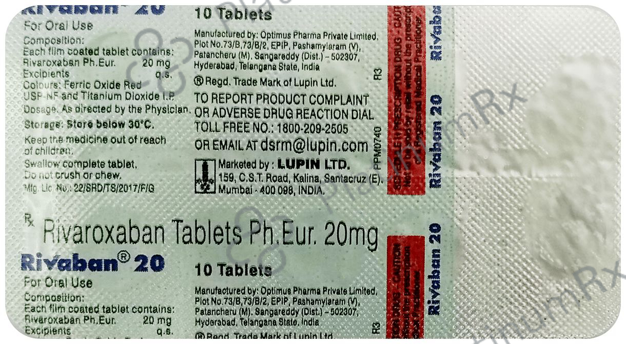 Rivaban 20mg Tablet 10s