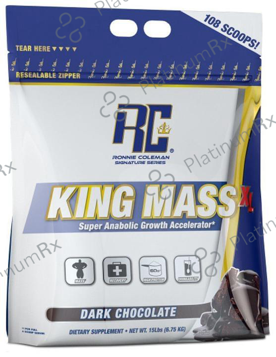 Ronnie Coleman King Mass XL - For Muscle Recovery & Immunity - Flavour Dark Chocolate 15 lb