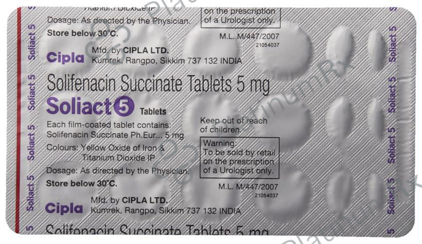 Soliact 5mg Tablet 15s
