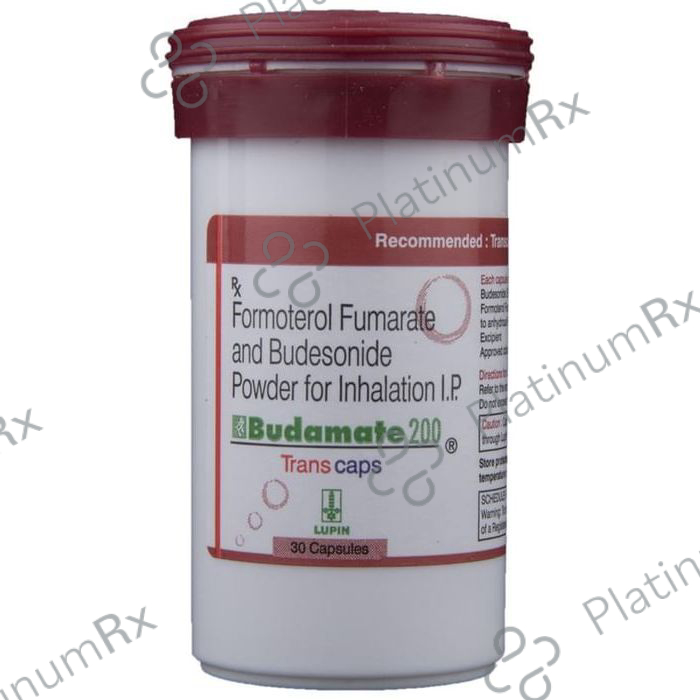Budamate 200/6mcg Capsule 30s