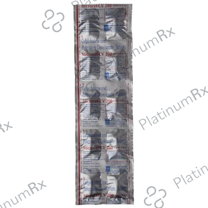 Microcef CV 200 200/125mg Tablet 10s