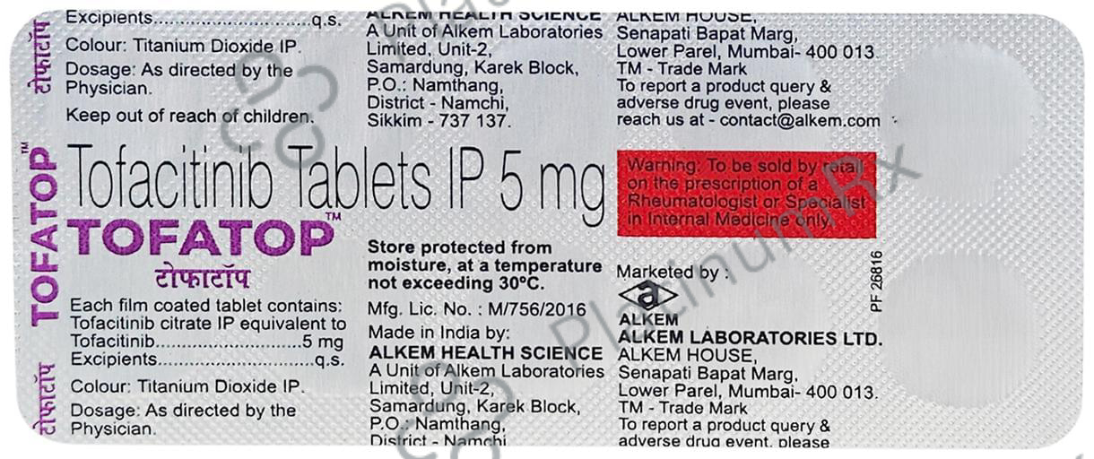 Tofatop 5mg Tablet 10s