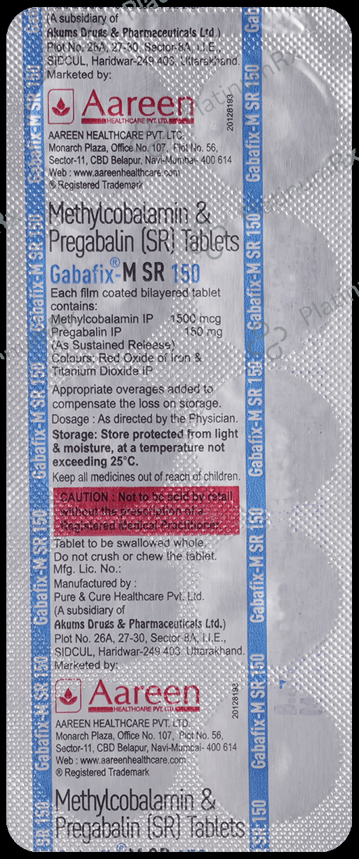 Gabafix-M SR 150 Tablet