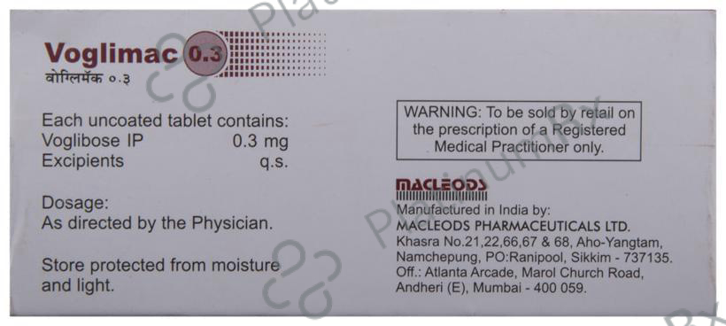 Voglimac 0.3mg Tablet 10s
