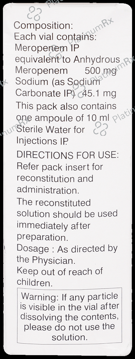 Mero 500mg Powder for Injection 1s