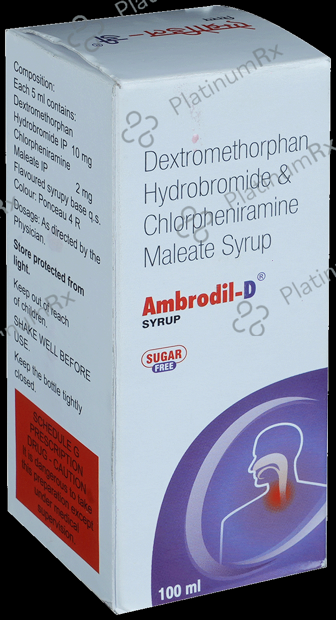 Ambrodil D 2/10mg Sugar Fre Syrup 100ml