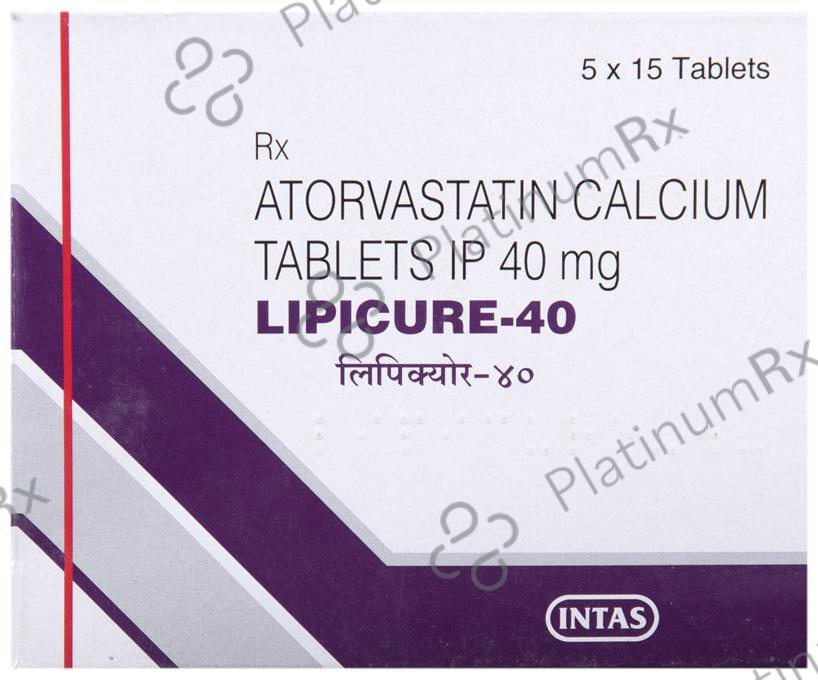 Lipicure 40mg Tablet 15s