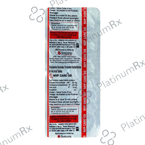 Nvp Care OD 20/20/5mg Tablet 10s