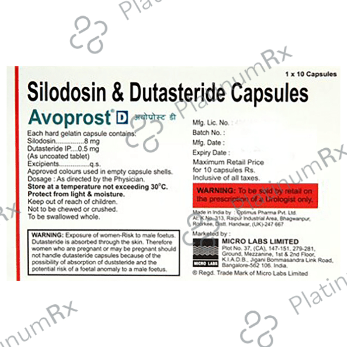 Avoprost D 8/0.5mg Capsule 10s