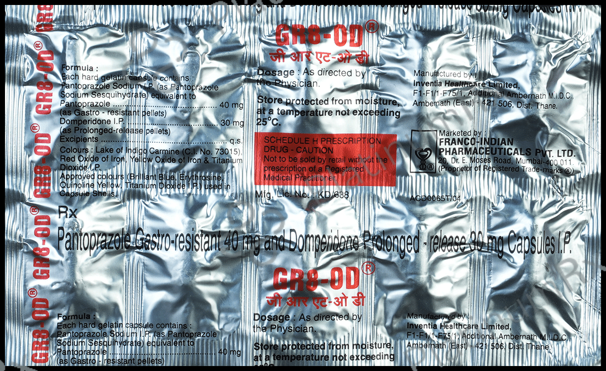 GR8 OD 30/40mg Capsule PR 10s