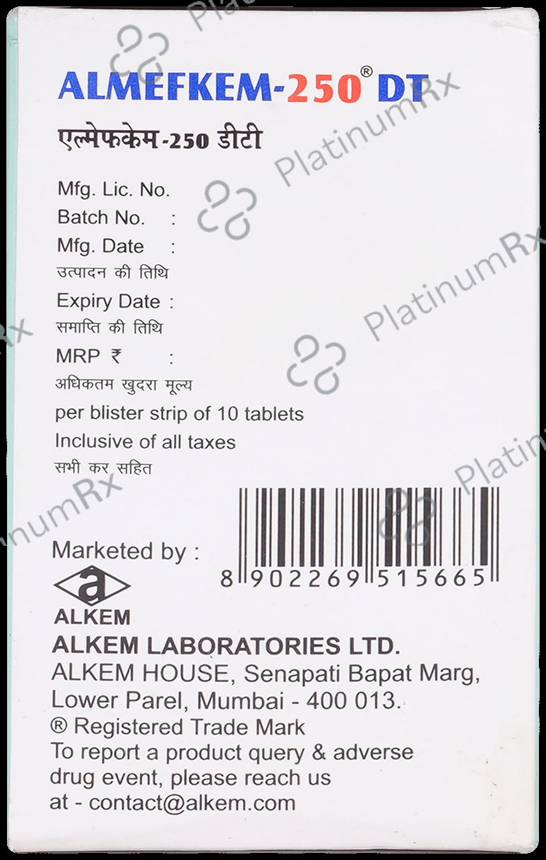 Almefkem 250mg Tablet