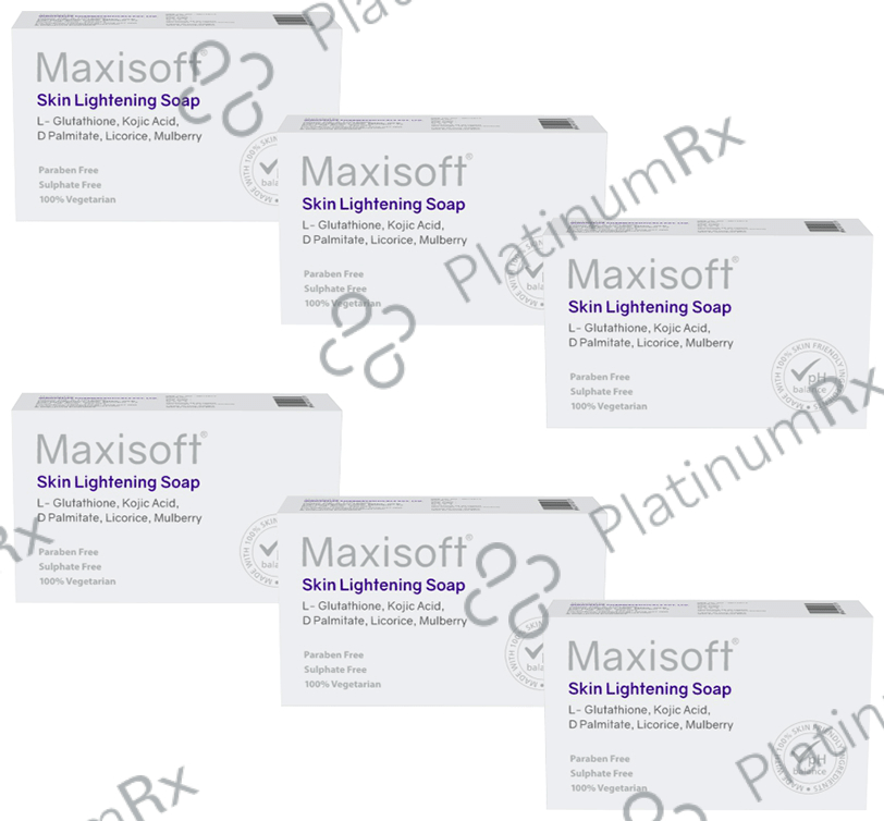 Maxisoft Skin LIghtening Soap (75gm Each) 6 units