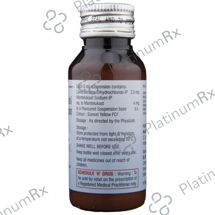Xyzal M 2.5/4mg Suspension 60ml