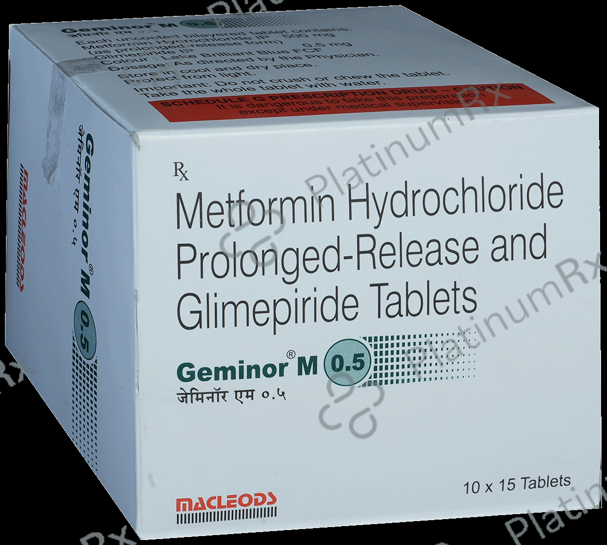 Geminor M 0.5/500mg Tablet PR 15s