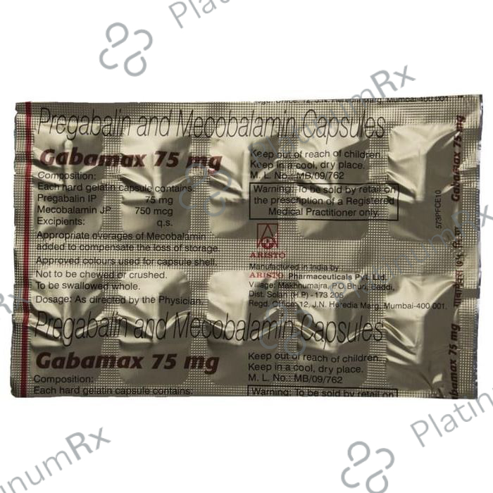 Gabamax 75mg Capsule