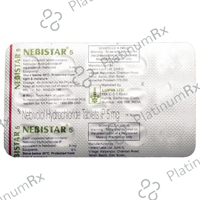 Nebistar 5mg Tablet 15s