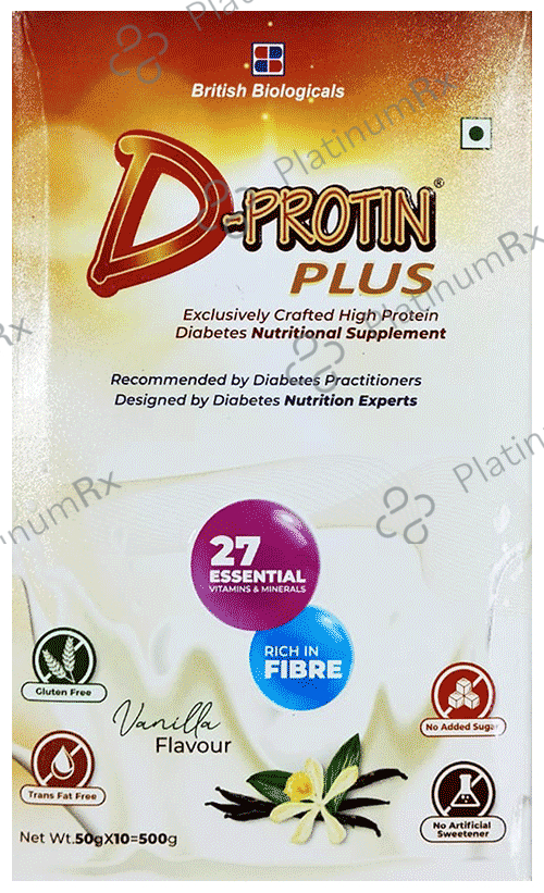 D Protin Plus Powder Vanilla 500gm
